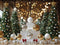 Kate Sapins de Noël Boules Bokeh Cadeaux Toile de fond conçue par Mini MakeBelieve