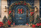 Kate Noël Porte Décors Lanternes Sapins Toile de fond conçue par Emetselch - Kate Backdrop FR