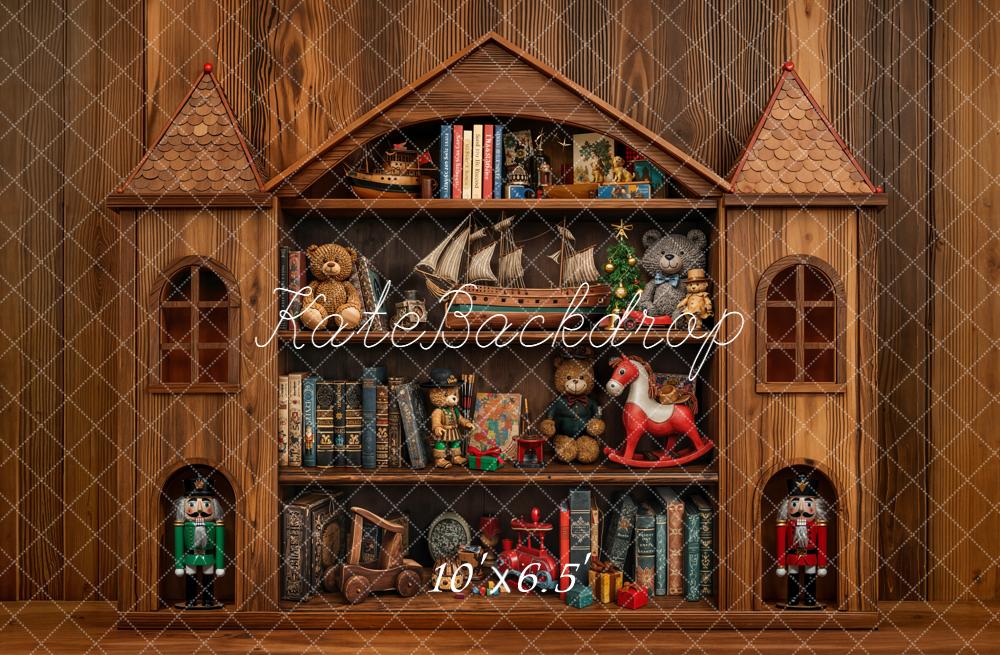 Kate Château Jouets Livres Bois Toile de fond conçue par Emetselch - Kate Backdrop FR