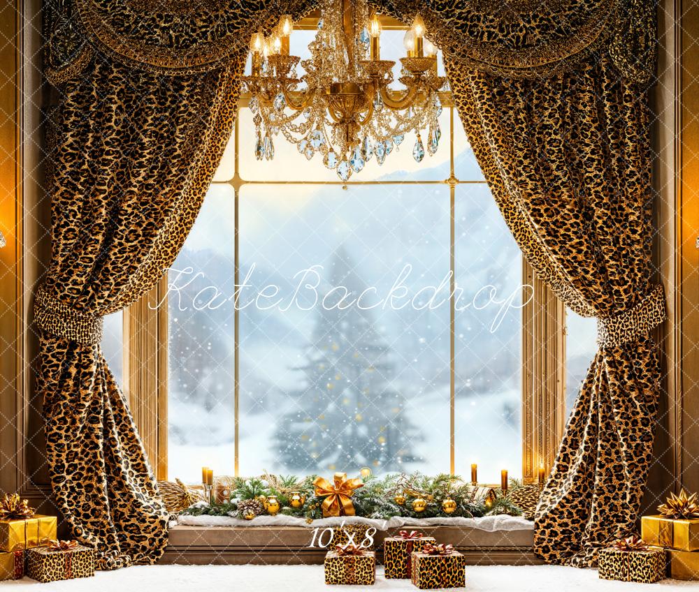 Kate Noël Fenêtre Rideaux Chandelier Toile de fond en Laine conçue par Emetselch - Kate Backdrop FR