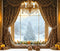 Kate Noël Fenêtre Rideaux Chandelier Toile de fond en Laine conçue par Emetselch - Kate Backdrop FR