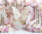 Kate Anniversaire Papillons Fleurs Pastel Toile de fond en Laine conçue par Emetselch - Kate Backdrop FR