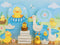 Kate Canards Bébés Étang Bleu Toile de fond conçue par Patty Roberts - Kate Backdrop FR