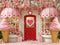 Kate Saint Valentin Glace Fleurs Magasin Rose Toile de fond conçue par Emstselch