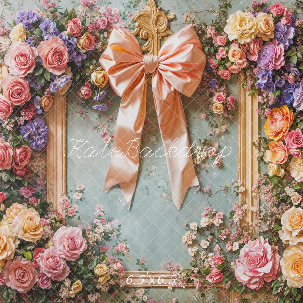 Kate Fleurs Cadre Anniversaire Enfant Toile de fond conçue par Emetselch