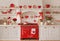 Kate Saint Valentin Cuisine Rouge Cœurs Toile de fond conçue par Emetselch