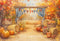 Kate Automne Citrouilles Foin Orange Toile de fond en Laine conçue par Emetselch - Kate Backdrop FR