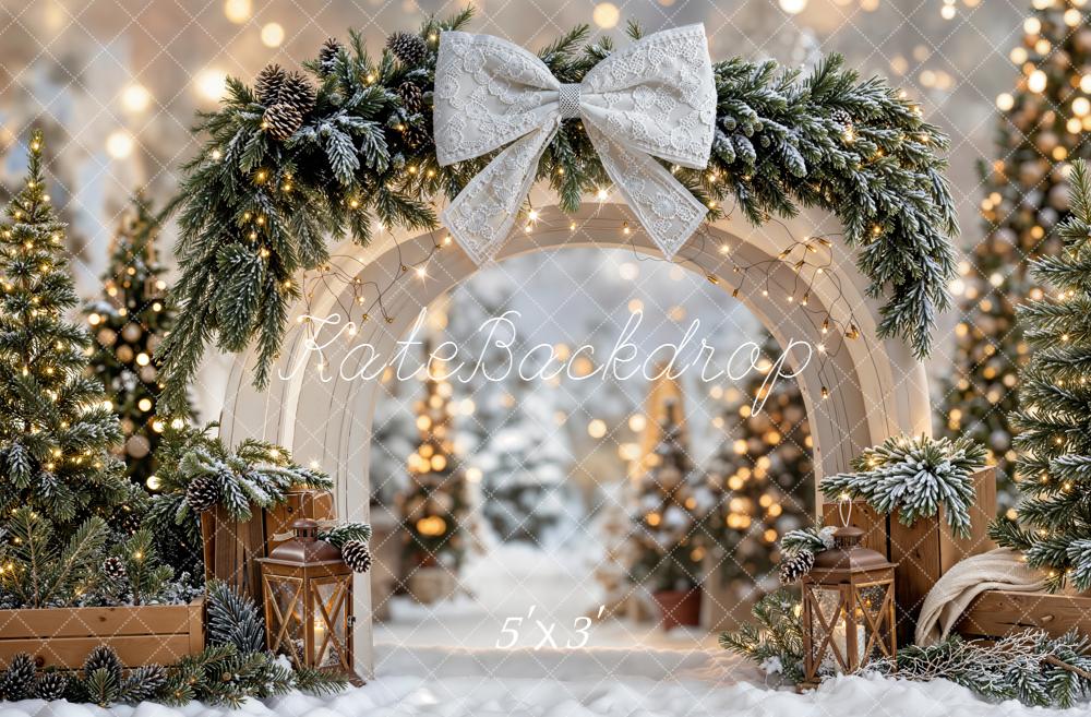 Kate Noël Arche Sapin Lumière Toile de fond conçue par Emetselch - Kate Backdrop FR