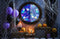 Kate Halloween Fenêtre Toile d'araignée Toile de fond en Laine conçue par Emetselch - Kate Backdrop FR