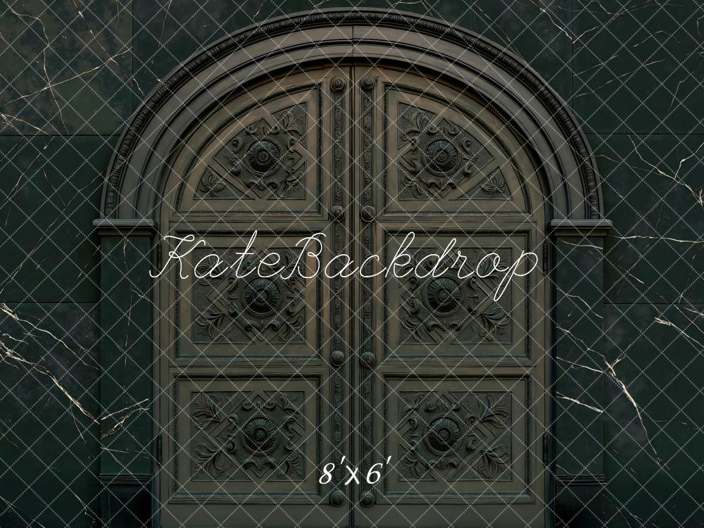 Kate Architecture Halloween Porte Pierre Toile de fond conçue par Mini MakeBelieve