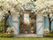 Kate Printemps Maison Fleurs Arbres Toile de fond conçue par Emetselch - Kate Backdrop FR