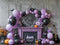 Kate Halloween Ballons Toile d'araignée Violet Toile de fond conçue par Emetselch - Kate Backdrop FR