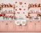 Kate Cuisine Rose Fleurs Toile de fond en Polar conçue par Patty Roberts