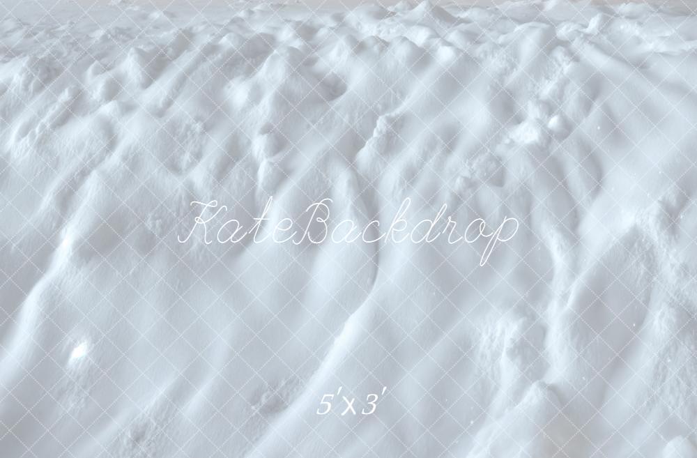 Kate Hiver Neige Texture Blanc Sol Toile de fond conçue par Kate Image