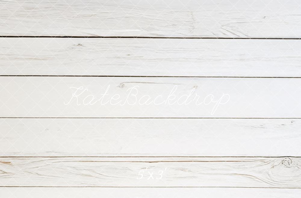 Kate Plancher en Bois Blanc Sol Toile de fond conçue par Mandy Ringe - Kate Backdrop FR