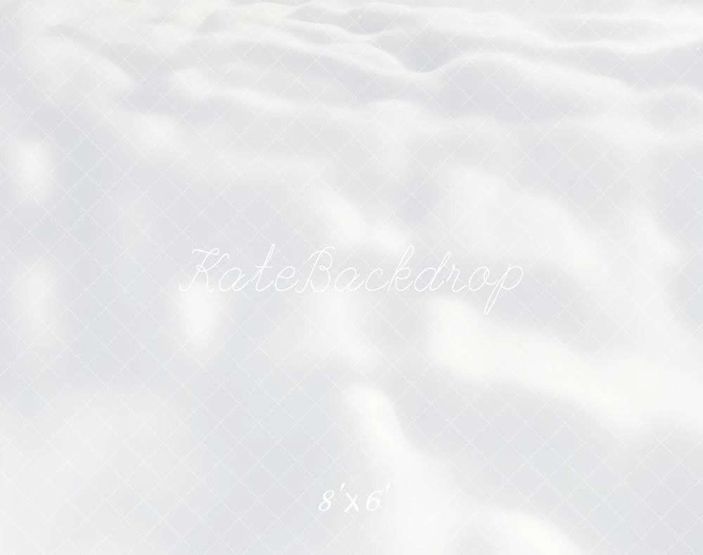 Kate Neige Texture Blanche Sol Toile de fond en Laine conçue par Kate Image - Kate Backdrop FR