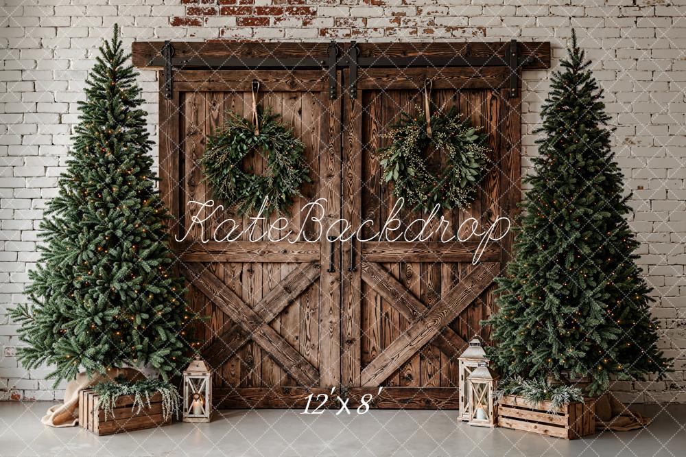 Kate Noël Sapins Porte Bois Toile de fond conçue par Emetselch