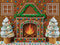 Kate Noël Pain d'Épices Cheminée Glace Toile de fond conçue par Mini MakeBelieve - Kate Backdrop FR