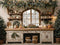 Kate Noël Cuisine Rustique Fenêtre Hiver Toile de fond conçue par Emetselch - Kate Backdrop FR