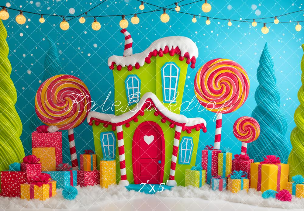 Kate Noël Maison Bonbons Cadeaux Toile de fond conçue par Patty Roberts