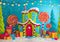 Kate Noël Maison Bonbons Cadeaux Toile de fond conçue par Patty Roberts
