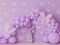 Kate Papillon Ballons Arche Violet Toile de fond conçue par Patty Roberts - Kate Backdrop FR