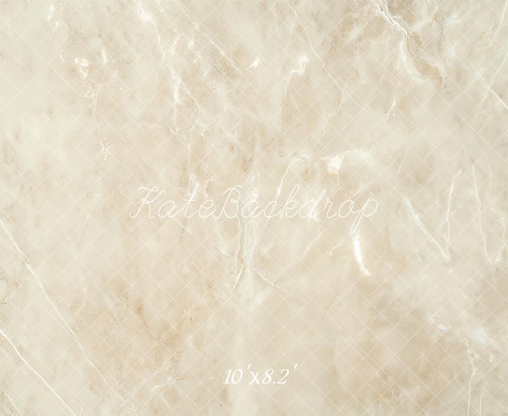 Kate Marbre Beige Texture Sol Toile de fond en Laine conçue par Emetselch