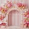 Kate Cirque Carrousel Ballons Rose Toile de fond conçue par Patty Roberts - Kate Backdrop FR