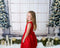 Kate Sapin de Noël Fenêtre en arc Mur de briques Toile de fond conçue par Emetselch - Kate Backdrop FR