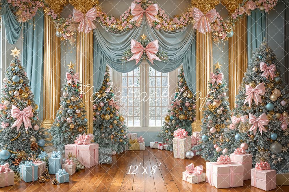 Kate Noël Arbre Cadeaux Rétro Ornements Toile de fond conçue par Emetselch - Kate Backdrop FR