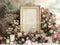 Kate Vintage Cadre Roses Lettres Toile de fond conçue par Mini MakeBelieve
