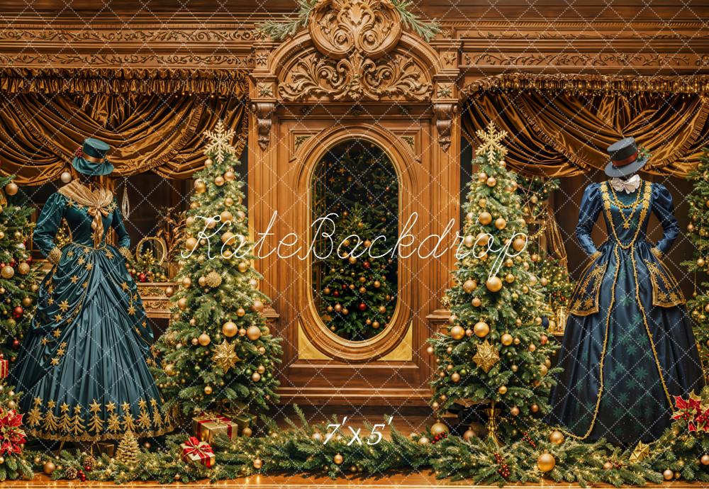 Kate Noël Sapins Robes Victoriennes Toile de fond conçue par Emetselch - Kate Backdrop FR