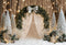 Kate Noël Arche Sapins Neige Toile de fond conçue par Emetselch - Kate Backdrop FR