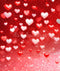 Kate Saint Valentin Cœurs Paillettes Rouge Toile de fond en Laine conçue par Emetselch