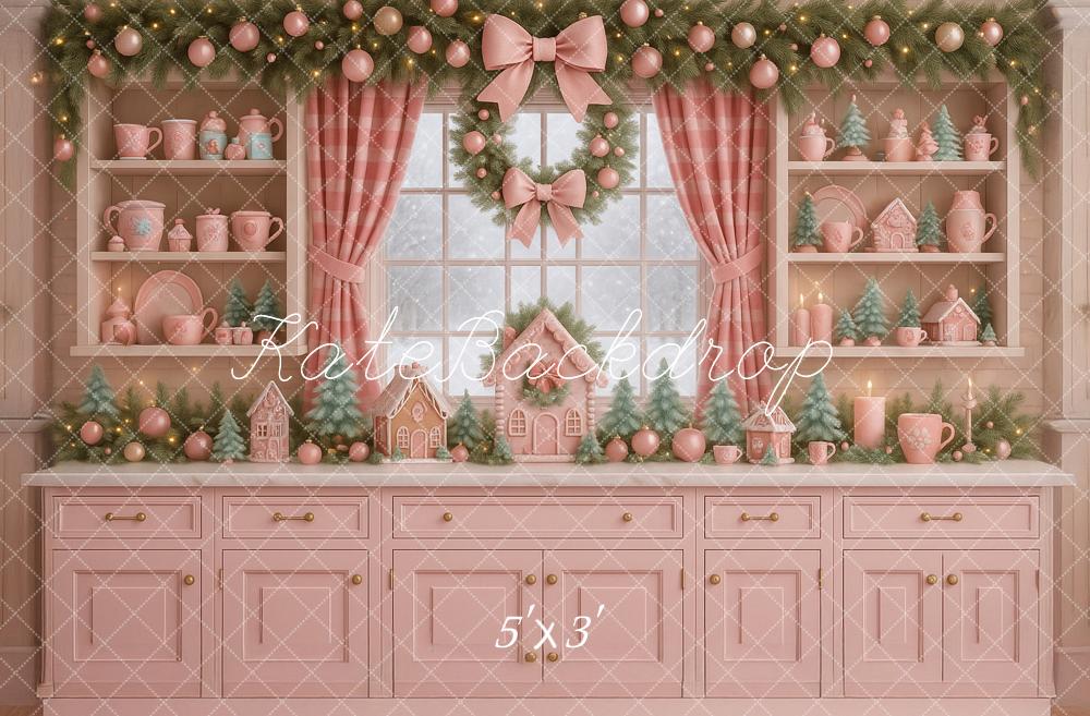 Kate Noël Cuisine Fenêtre Pain d’Épice Toile de fond conçue par Ashley Paul - Kate Backdrop FR