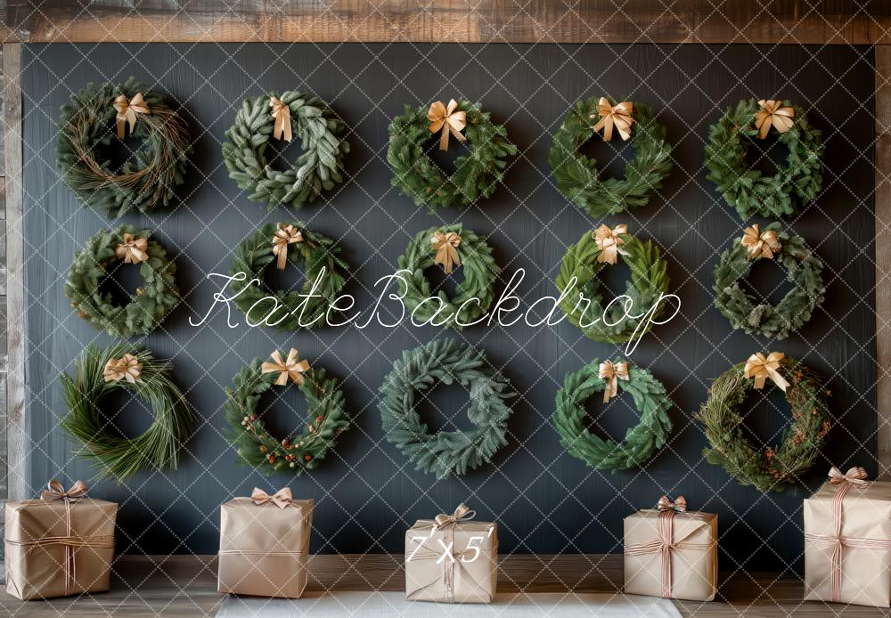 Kate Noël Couronnes Cadeaux Bois Toile de fond conçue par Patty Roberts - Kate Backdrop FR