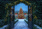 Kate Sapin de Noël Lumières Porte Neige Toile de fond conçue par Mini MakeBelieve - Kate Backdrop FR