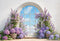 Kate Arche Fenêtre Fleurs Violettes Toile de fond conçue par Emetselch - Kate Backdrop FR