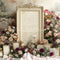 Kate Vintage Cadre Roses Lettres Toile de fond conçue par Mini MakeBelieve