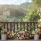 Kate Mariage Balcon Fleurs Romantiques Toile de fond conçue par Mini MakeBelieve - Kate Backdrop FR