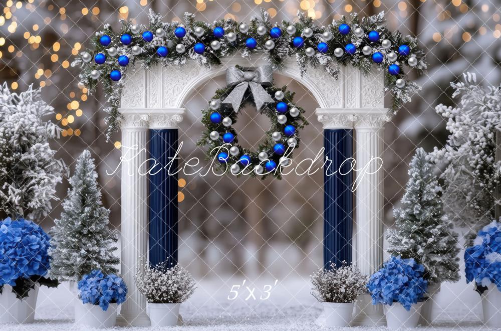 Kate Hiver Noël Arche Sapins Décors Toile de fond conçue par Mini MakeBelieve - Kate Backdrop FR