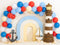 Kate Anniversaire Marin Phare Bateau Ballons Toile de fond conçue par Mini MakeBelieve - Kate Backdrop FR