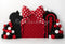 Kate Anniversaire Rouge Noir Nœud Ballons Toile de fond conçue par Ashley Paul
