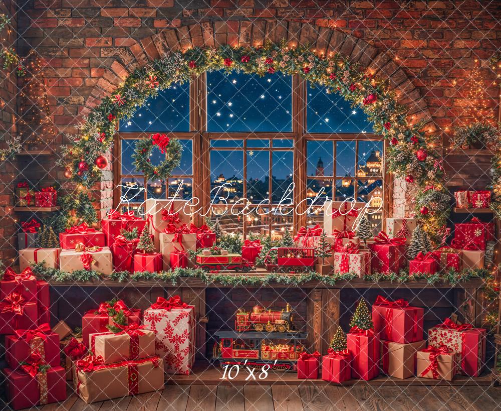 Kate Noël Fenêtre Cadeaux Lumière Toile de fond en Laine conçue par Emetselch - Kate Backdrop FR