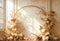 Kate Bohème Arche Fleurs Beige Lumière Toile de fond conçue par Emetselch
