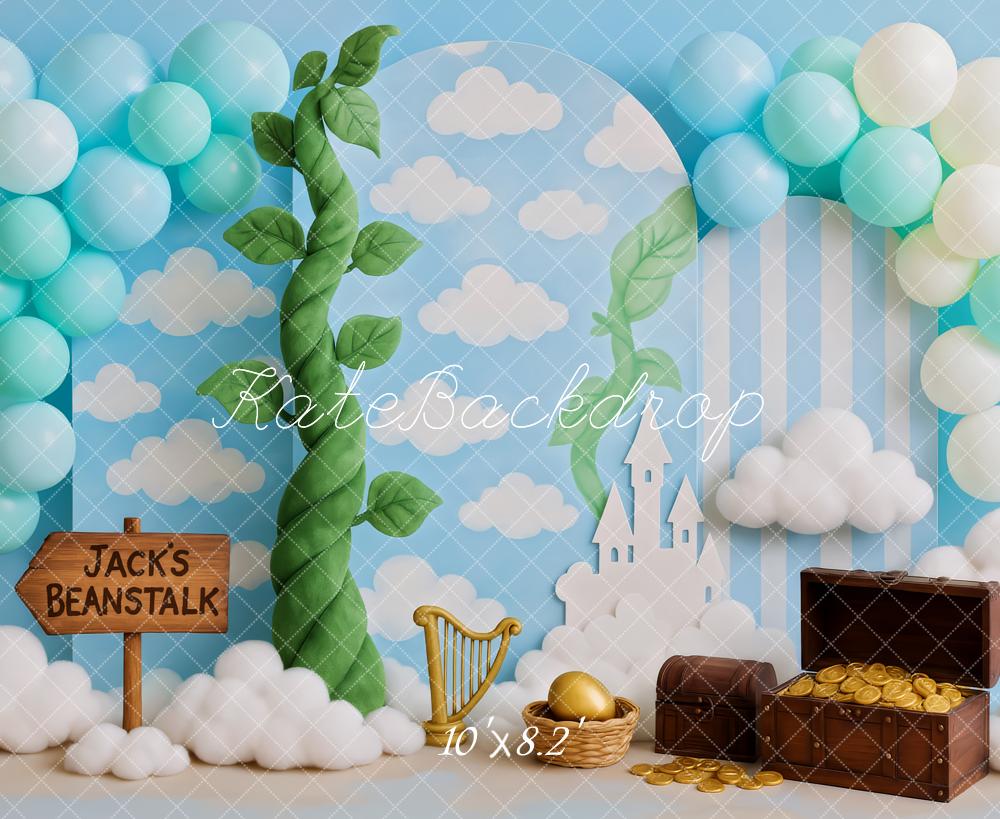 Kate Anniversaire Jeu Plantes Ballons Trésor Toile de fond conçue par Patty Roberts