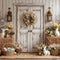 Kate Pâques Lapin Fleurs Œufs Porte Toile de fond conçue par Emetselch - Kate Backdrop FR
