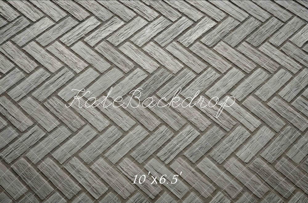 Kate Bois Parquet Gris Sol Toile de fond conçue par Mini MakeBelieve - Kate Backdrop FR