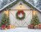 Kate Noël Grange Sapins Cadeaux Toile de fond en Laine conçue par Emetselch - Kate Backdrop FR