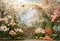 Kate Printemps Fleurs Carottes Jardin Toile de fond conçue par Emetselch